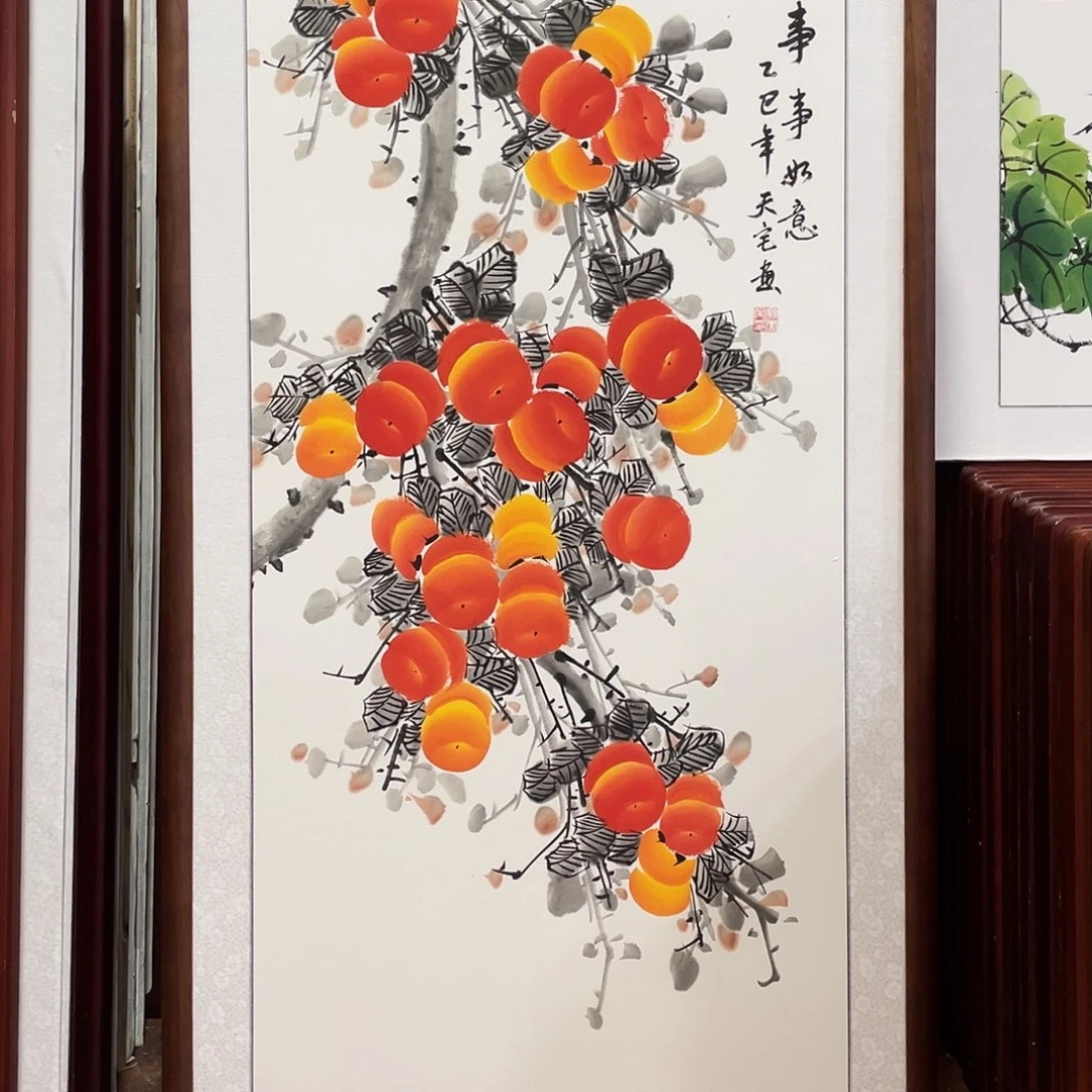 国画带框尺寸63*123厘米