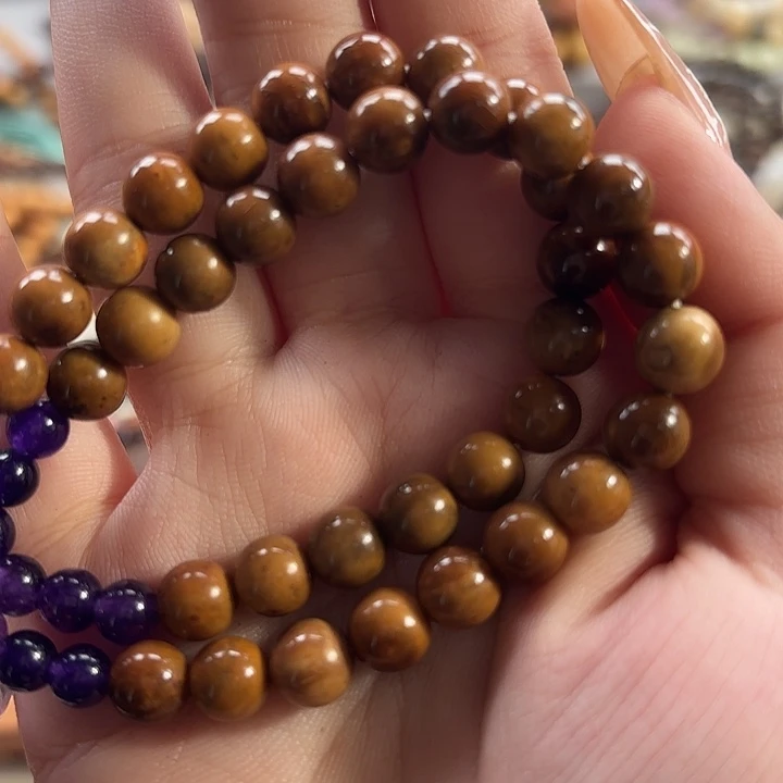 菩提根/象牙果吊坠黄色