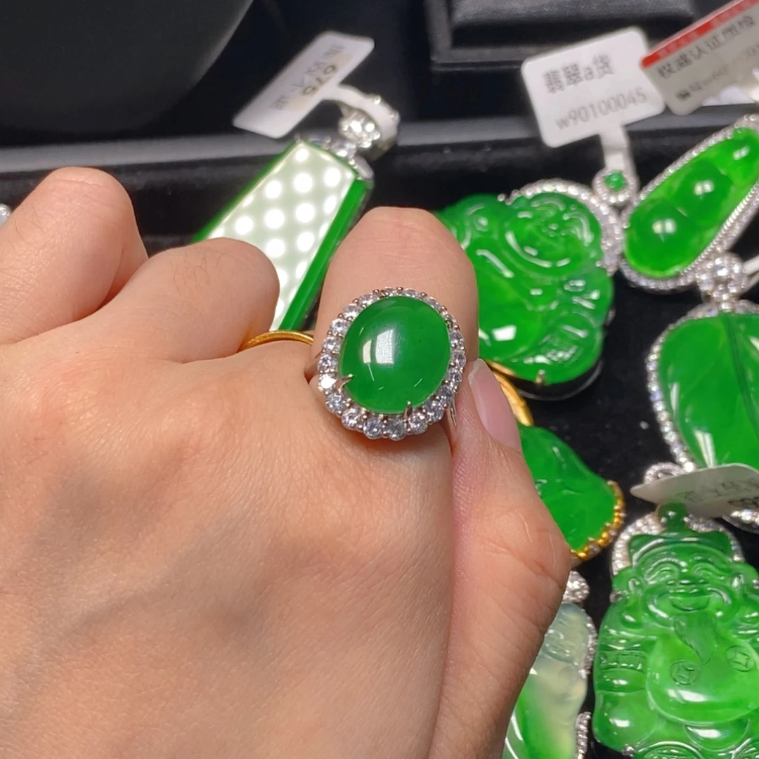 翡翠未镶嵌吊坠(不含链)