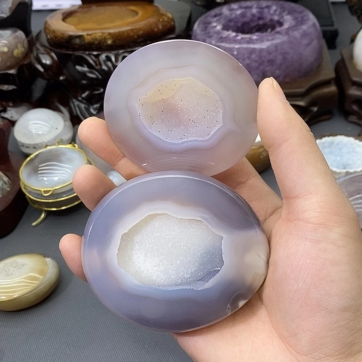 未镶嵌摆件紫晶聚宝盆