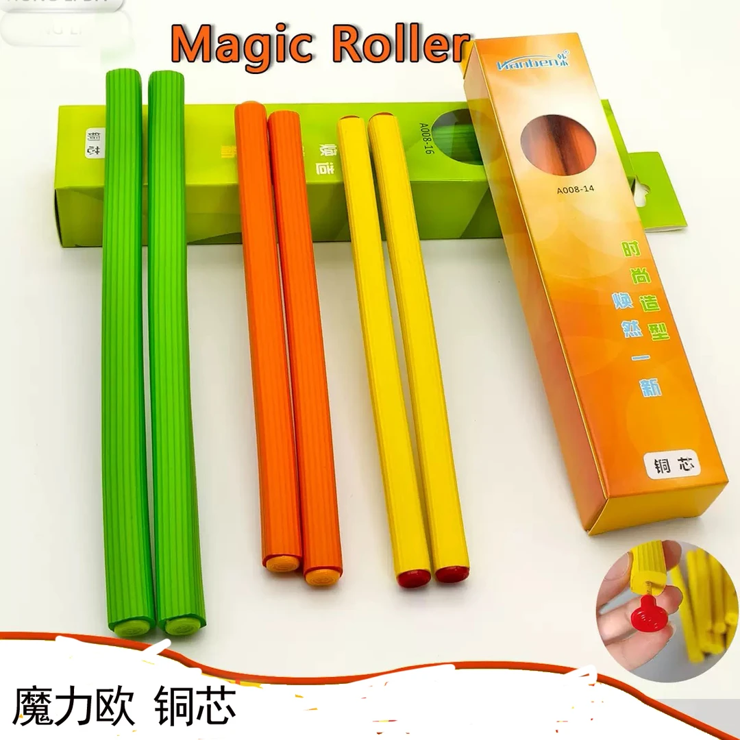 铜丝魔力杠方形万能杠韩本魔力欧女生男士摩根烫纹理发根铜芯杠子