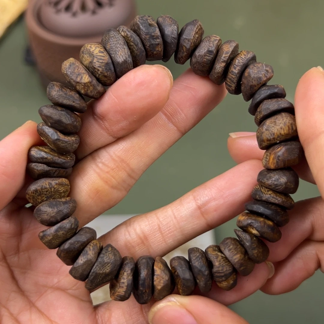 手串沉香透顶绿包壳卡1.3/21g沉水浮