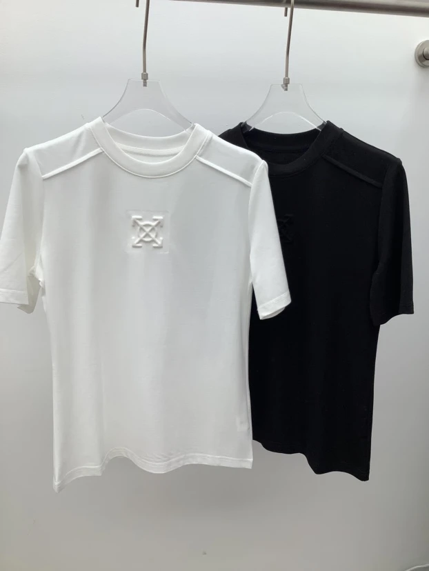 681866夏季新款立体图案印花短袖T恤