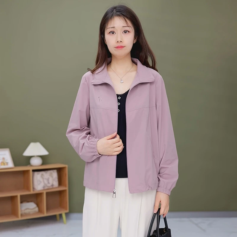 A059-1新品时尚休闲短百搭款外套高档减龄显瘦中老年妈妈装