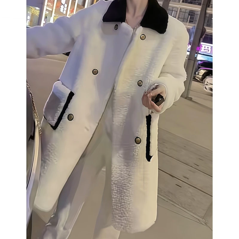 罗芬面料故事旗舰店女装秋冬小香风外套搭镂空针织衫搭磨毛牛仔裤