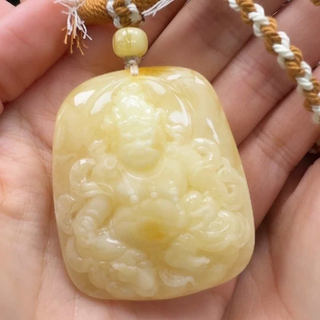 未镶嵌琥珀珠宝奇石吊坠