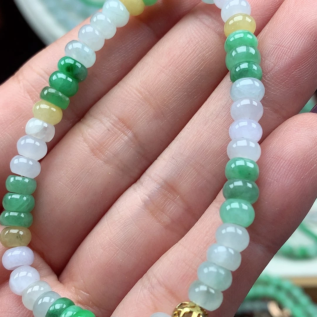 翡翠未镶嵌毛衣链翡翠