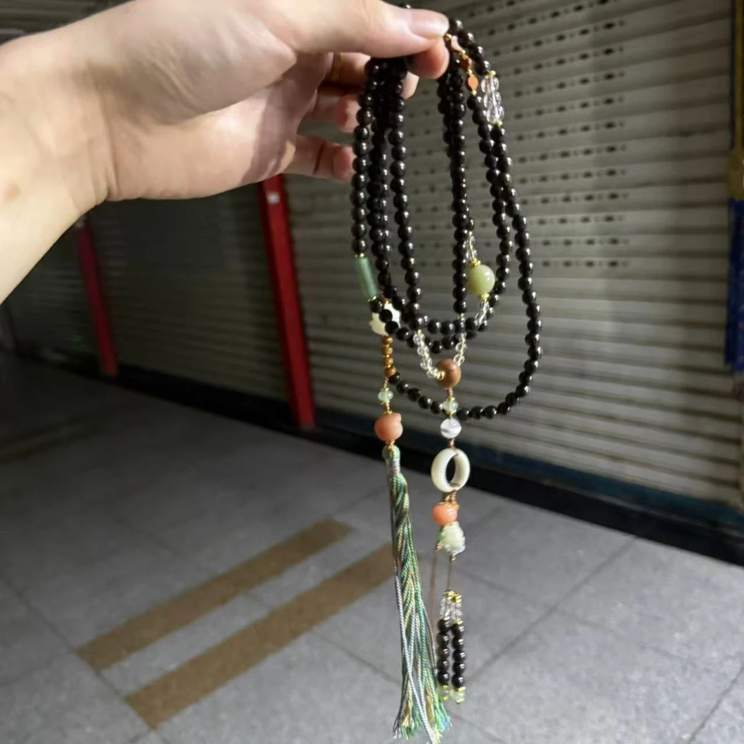 0470  檀香木/斜跨手机链