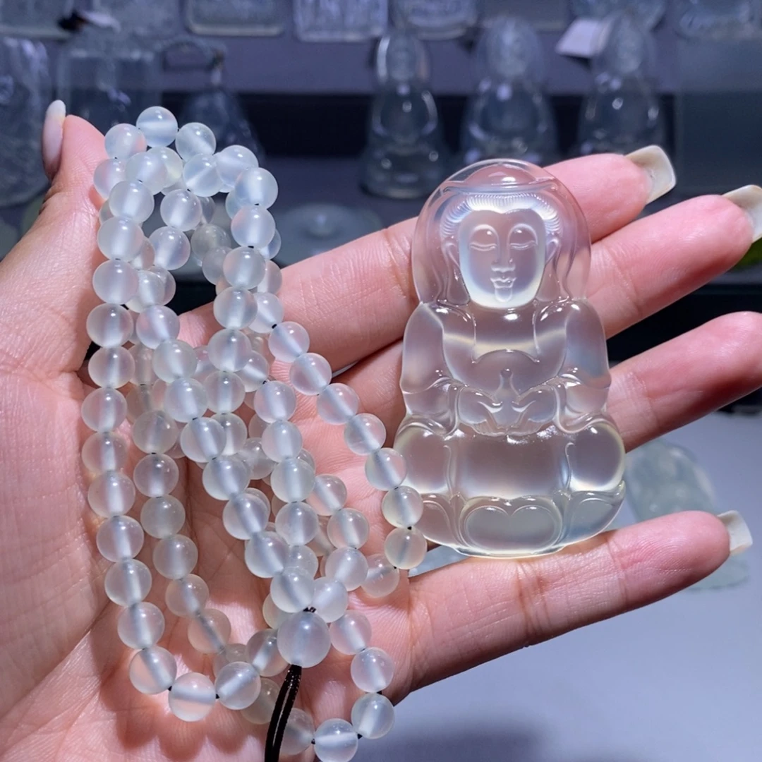 剪***华岫玉未镶嵌颈饰观音