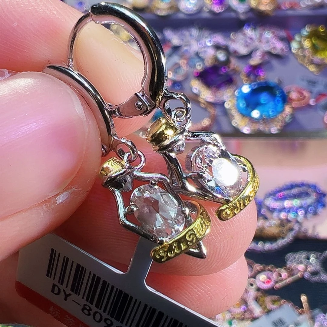 银S925镶嵌绿柱石（摩根石）珠宝奇石