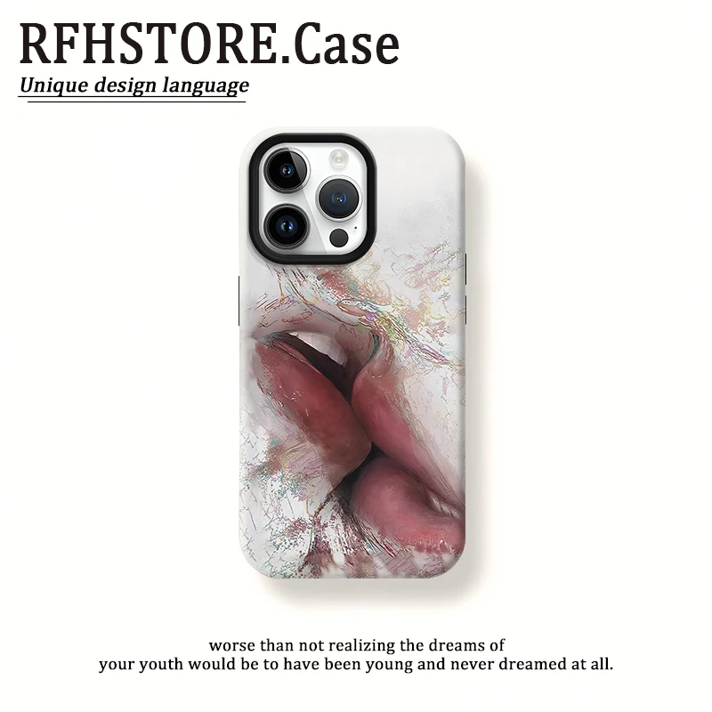 飞虎胜艺术亲吻适用iphone16菲林15手机壳华为oppo小米vivo套