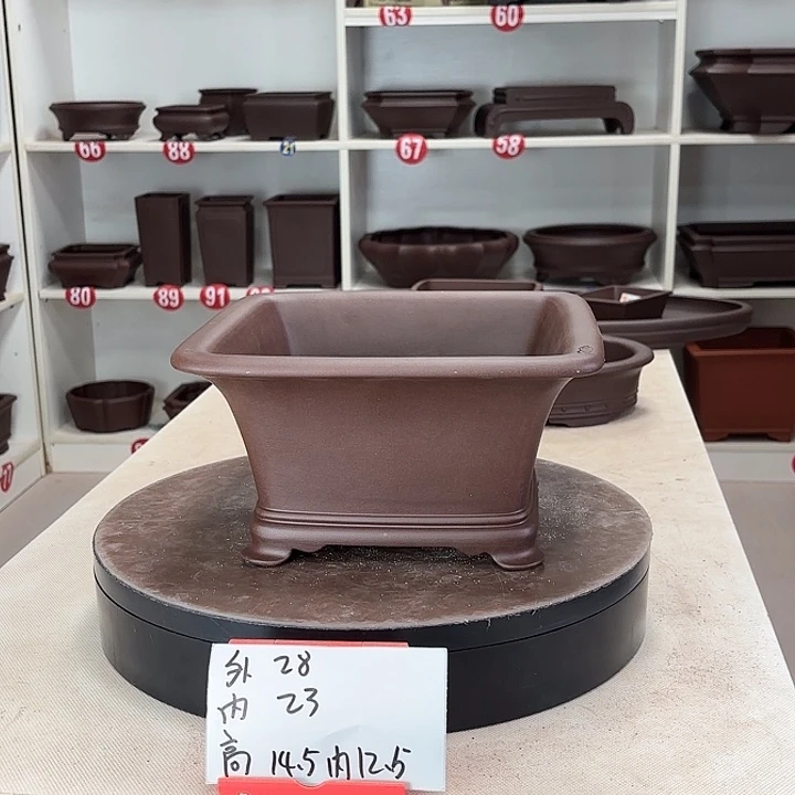 紫砂花盆四方斗盆