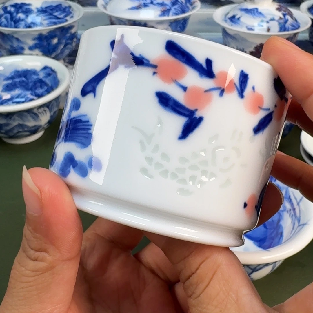 景德镇纯手绘茶具圆圆249