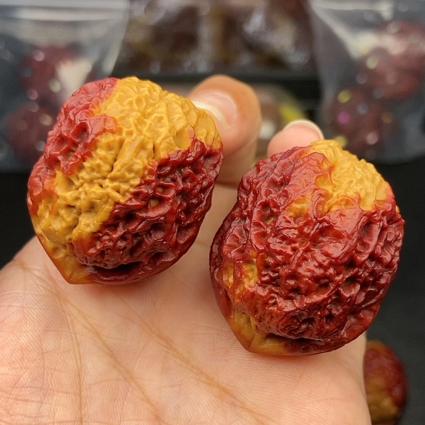 【闪购商品】把件文玩核桃37尺铁狮子球