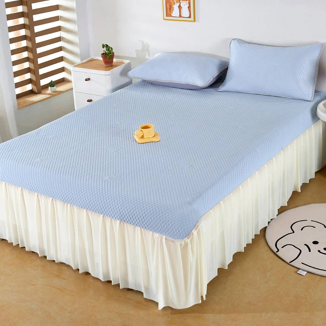 2025新款A类凉豆豆席柔软夏季凉感床裙凉席软席冰丝席冰豆豆