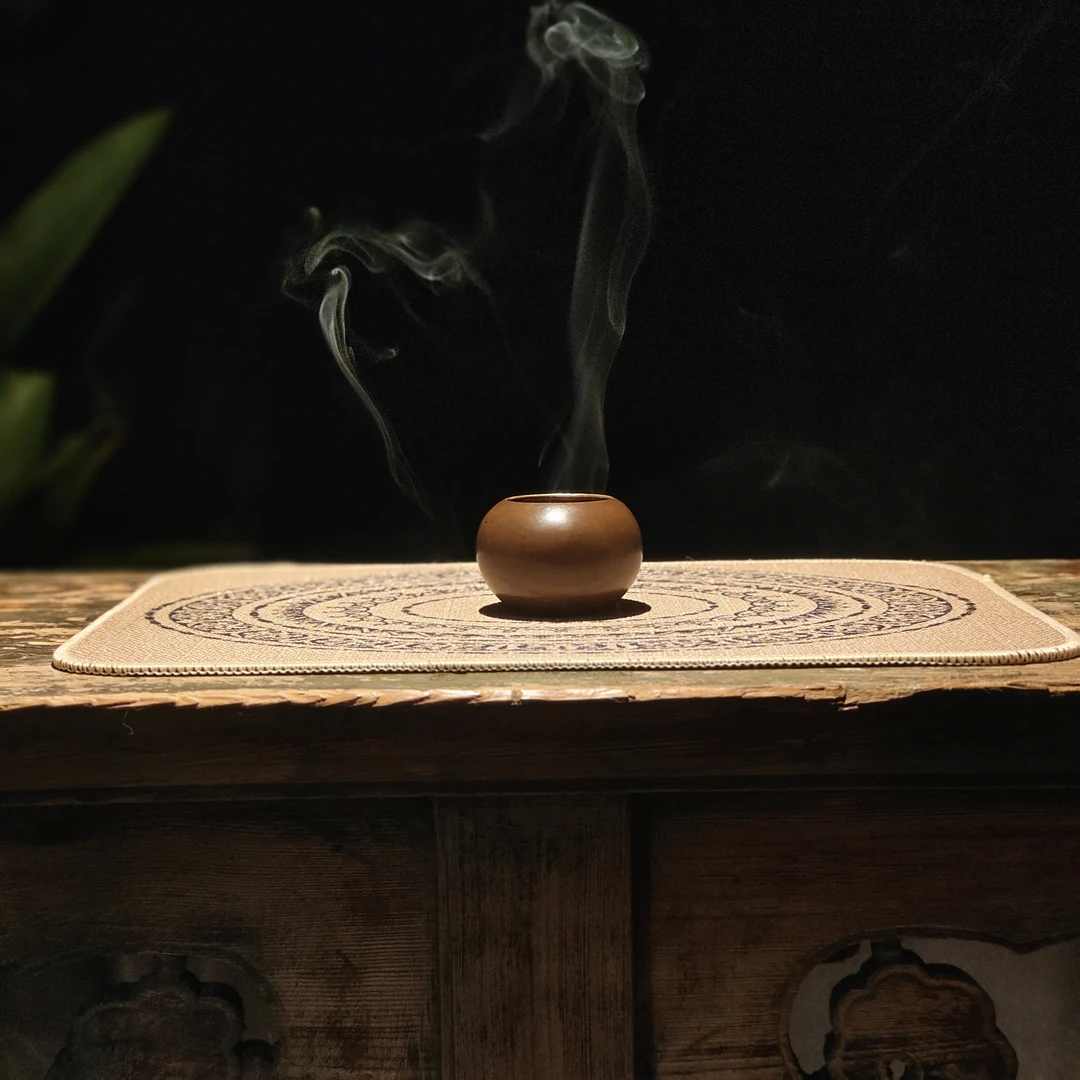 可手持把玩的小号钵式铜香炉香道香具茶桌书房供炉