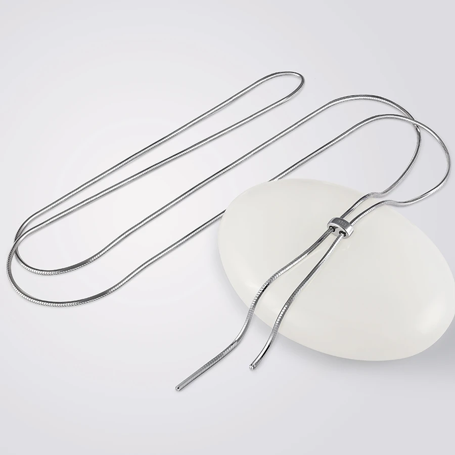 链子925银 蛇骨项链抽拉长款双层叠戴毛衣链搭衣服小众高级感新款