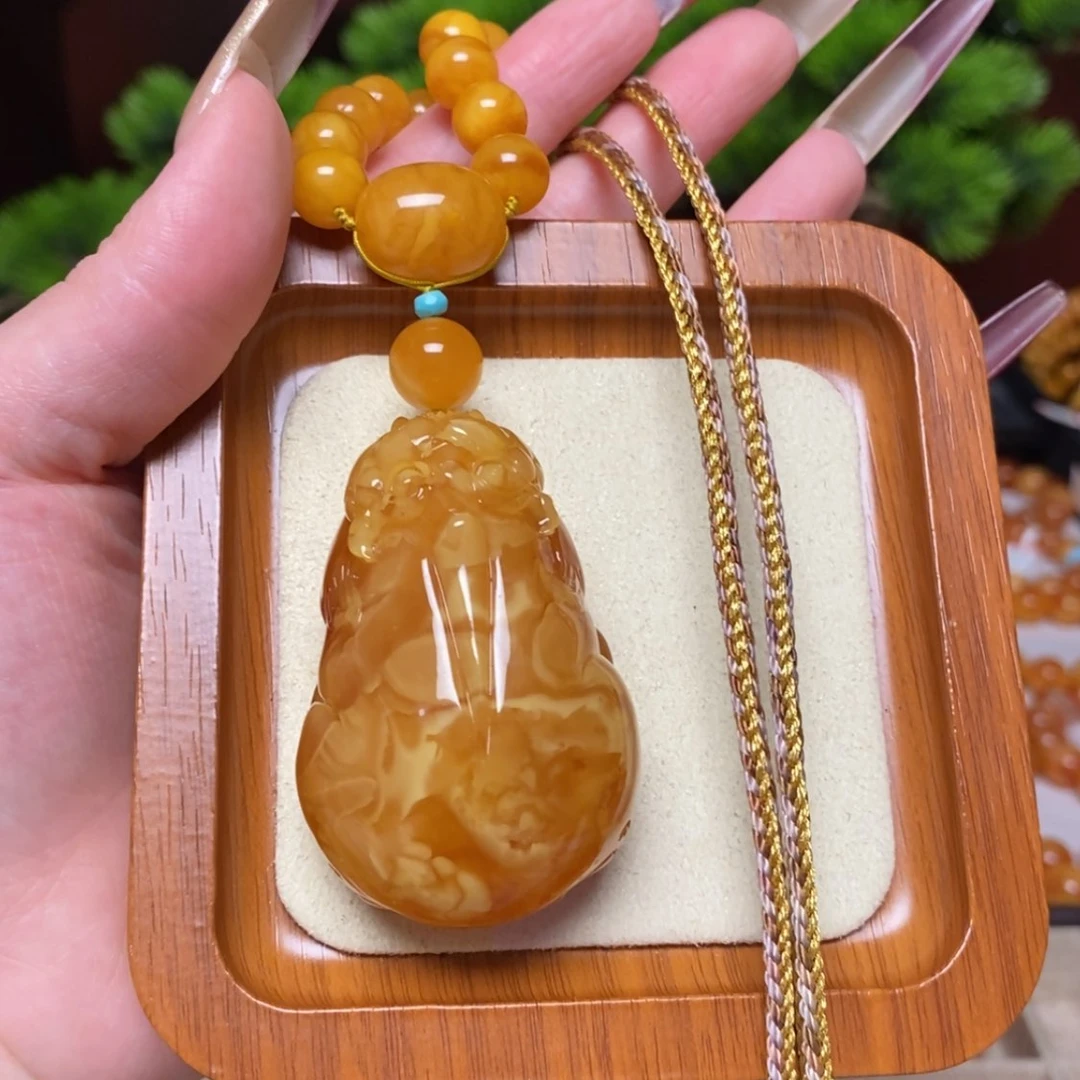 【闪购商品】蜜蜡颈饰未镶嵌项链