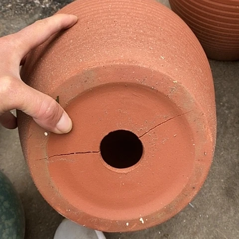 【闪购商品】紫砂花盆高33口21瑕疵