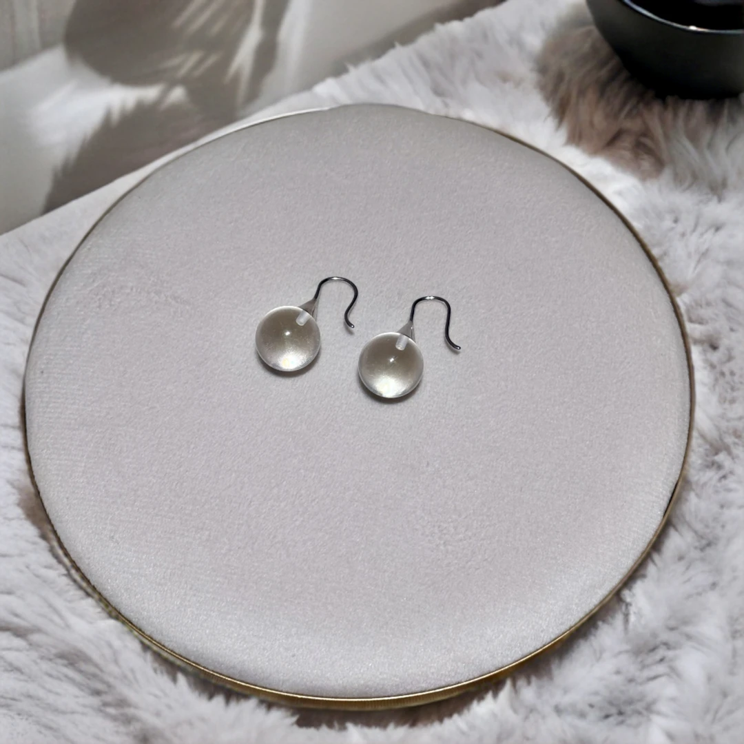 明星同款·9A白水晶耳钉·请认准正品·高等级925银·多样性发一