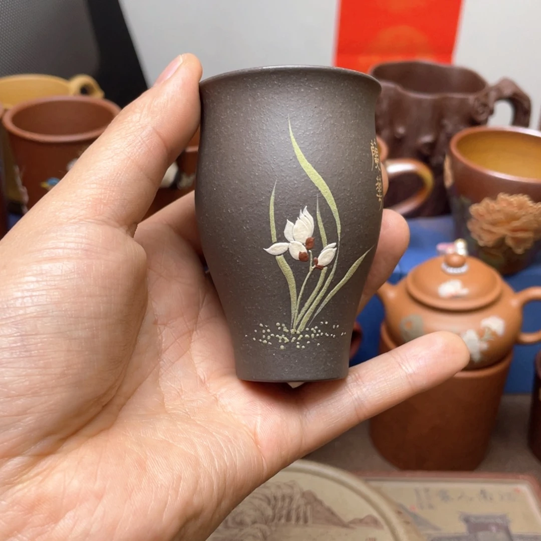 紫砂茶杯紫砂主人杯60cc