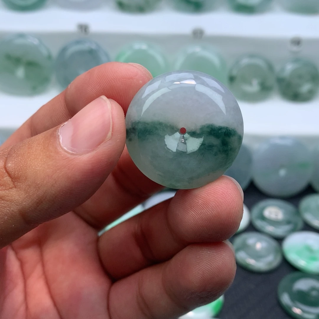 颈饰未镶嵌翡翠缅甸天然A货翡翠28.5-9.2