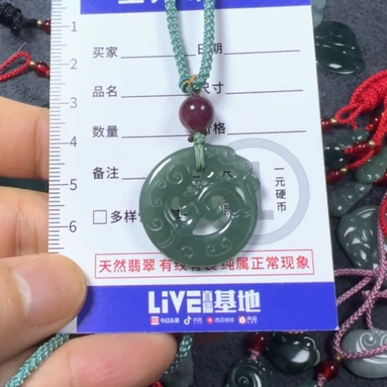 颈饰未镶嵌翡翠貔貅龙坠