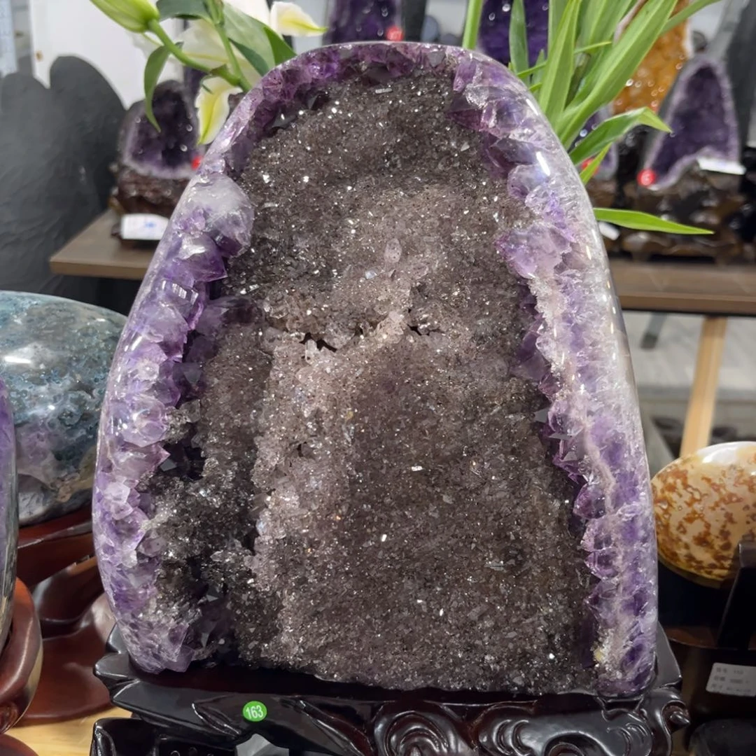 紫晶摆件未镶嵌水晶