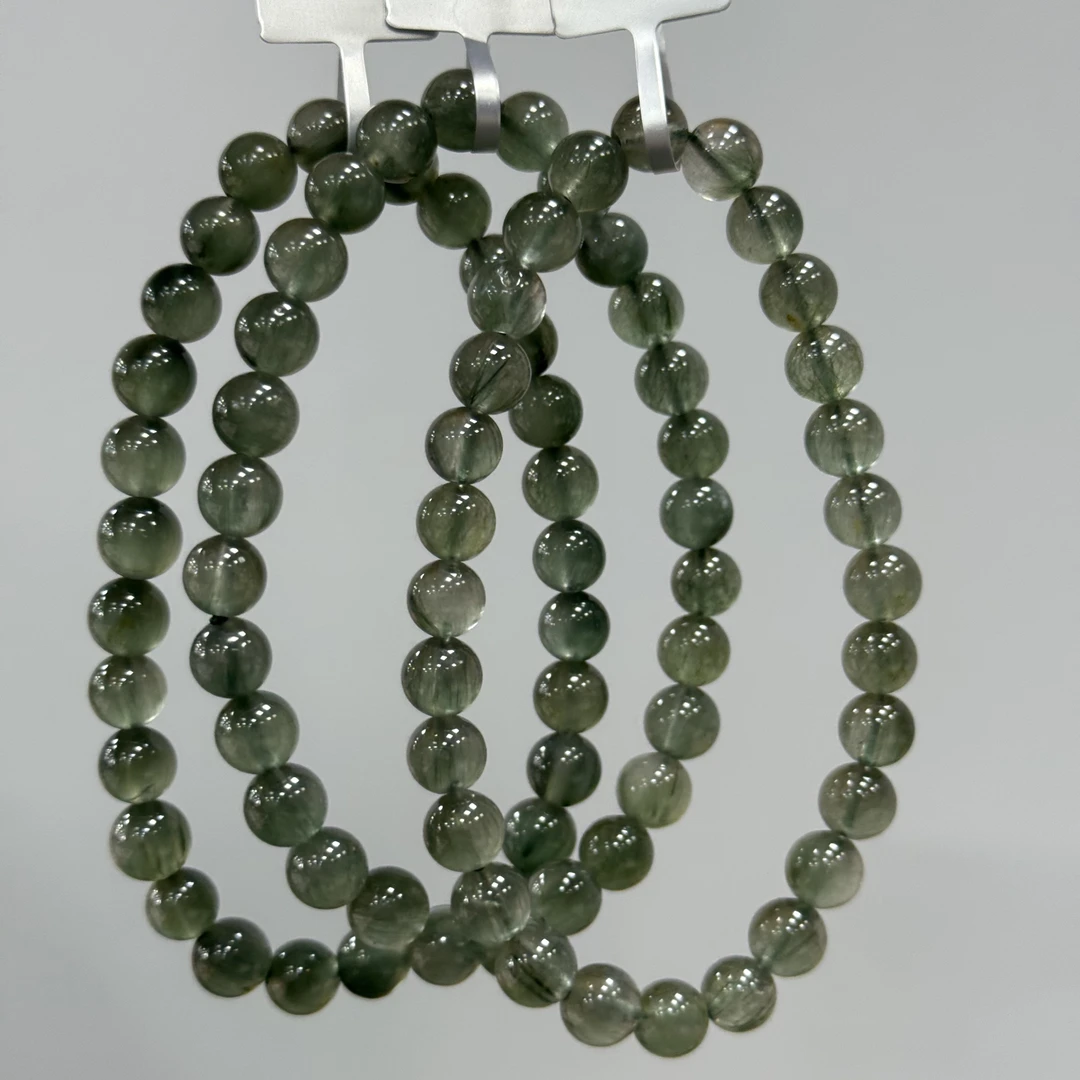 【书记甄选】天然绿兔毛单圈手链 多样性发一件 约6mm 1685BB