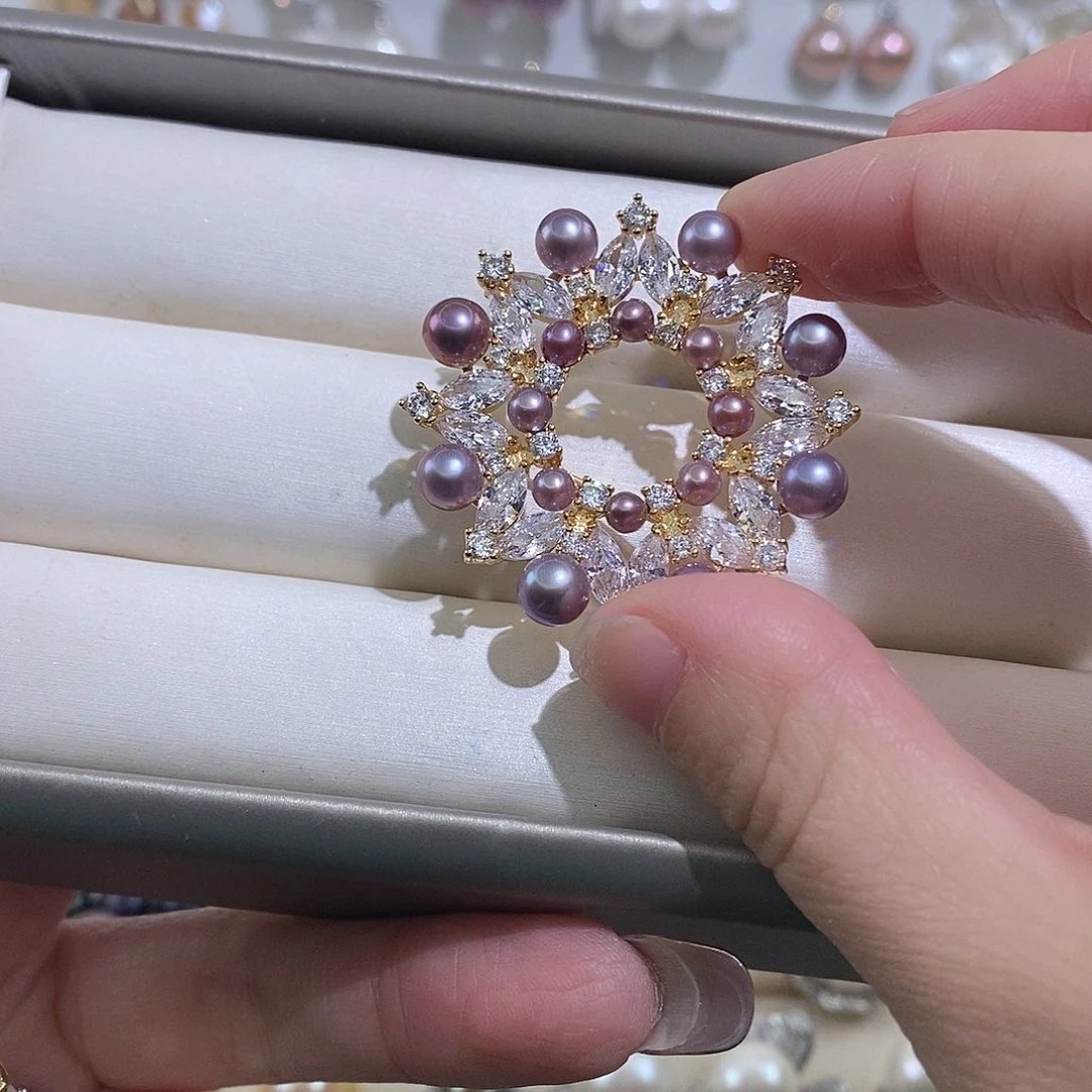 胸饰淡水珍珠未镶嵌w