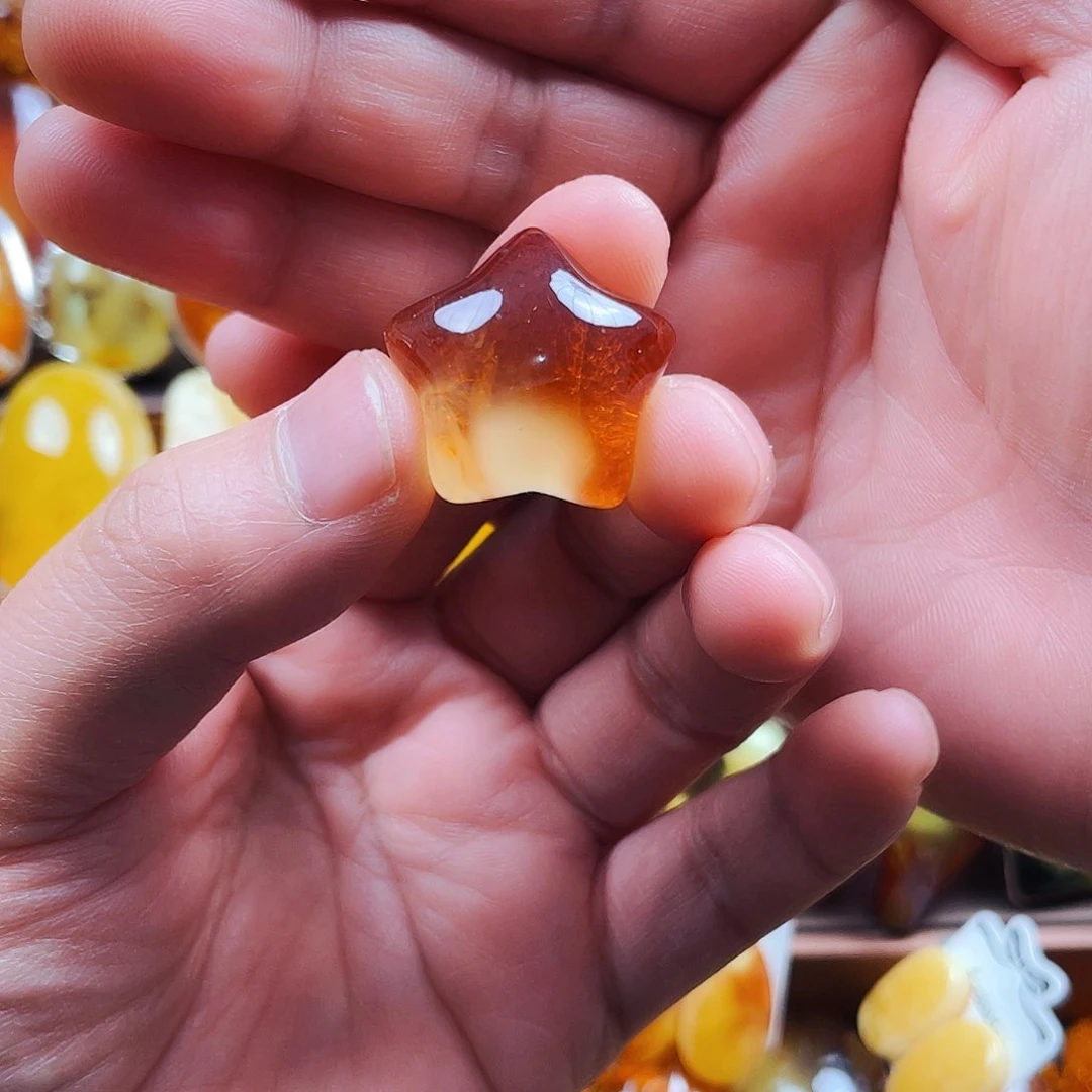 琥珀裸石未镶嵌西*戒指