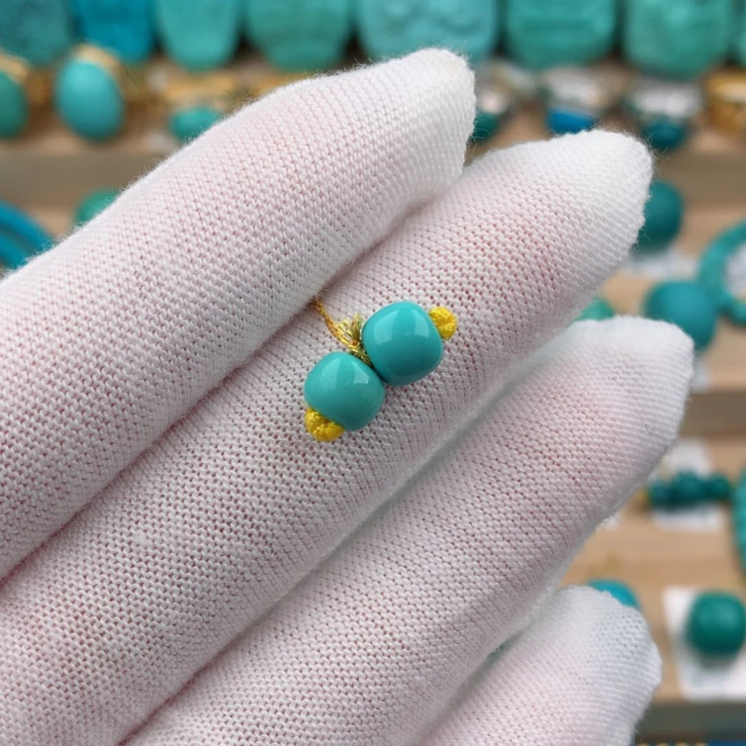 绿松石未镶嵌配饰卡6.4