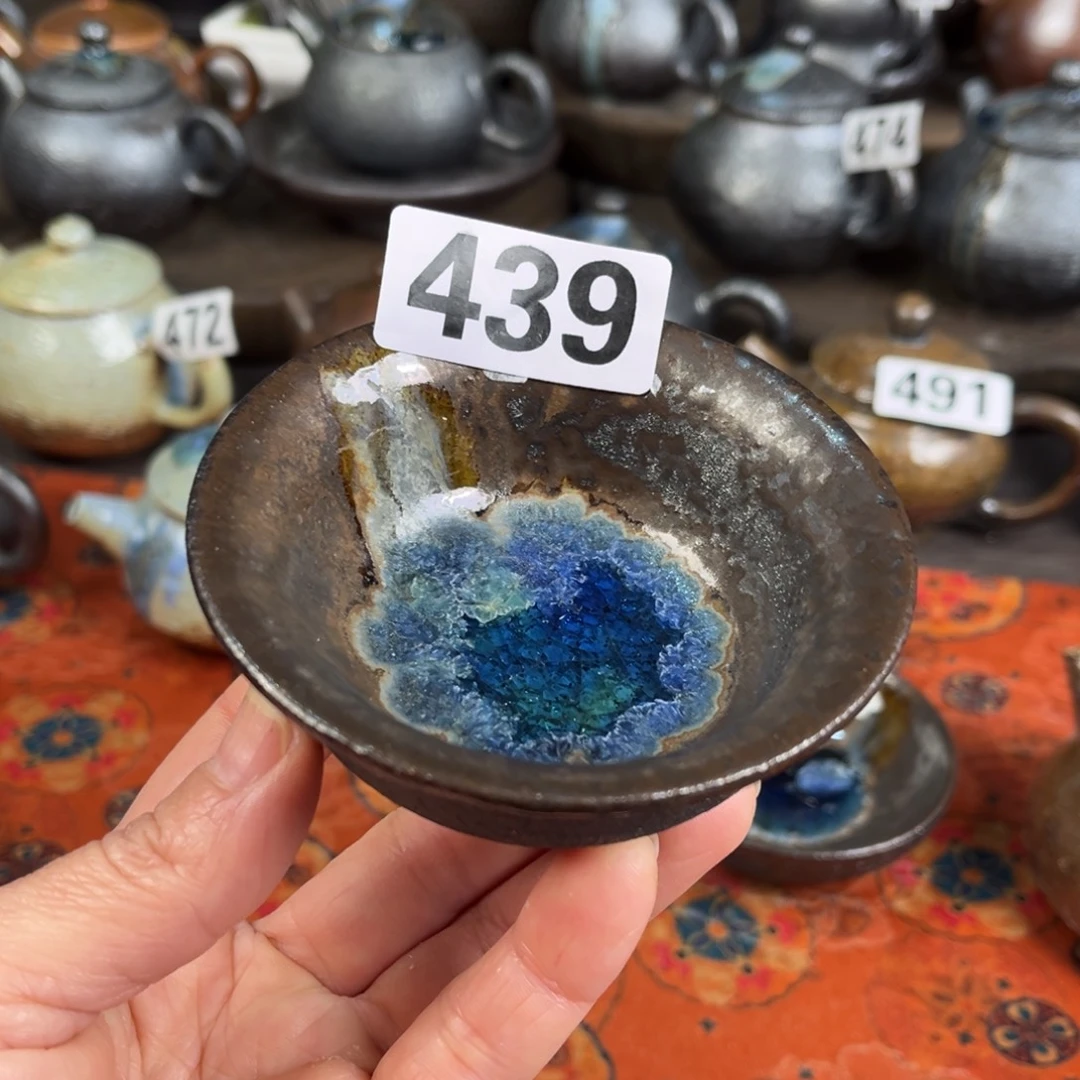 柴烧茶器主人杯杯柴烧