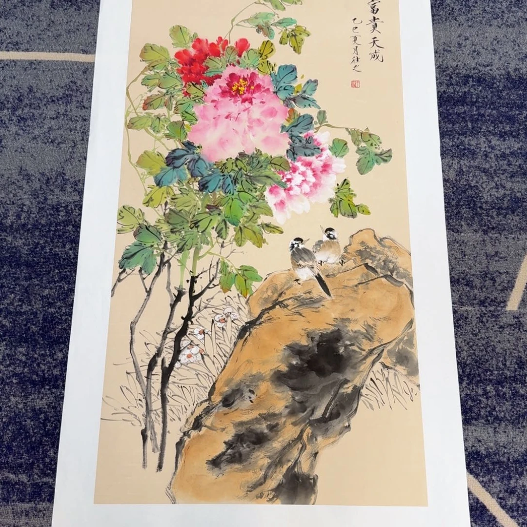 国画国画作品山水花鸟纯手绘