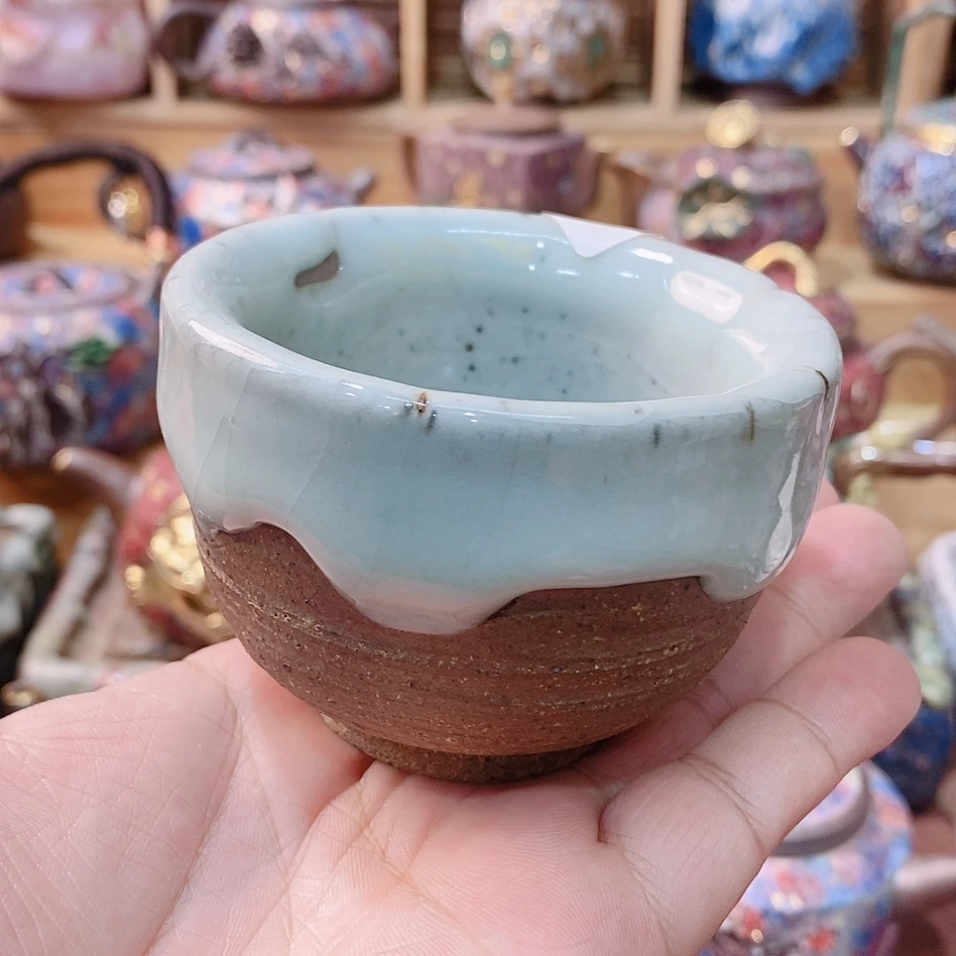 粗陶志野柴烧茶器