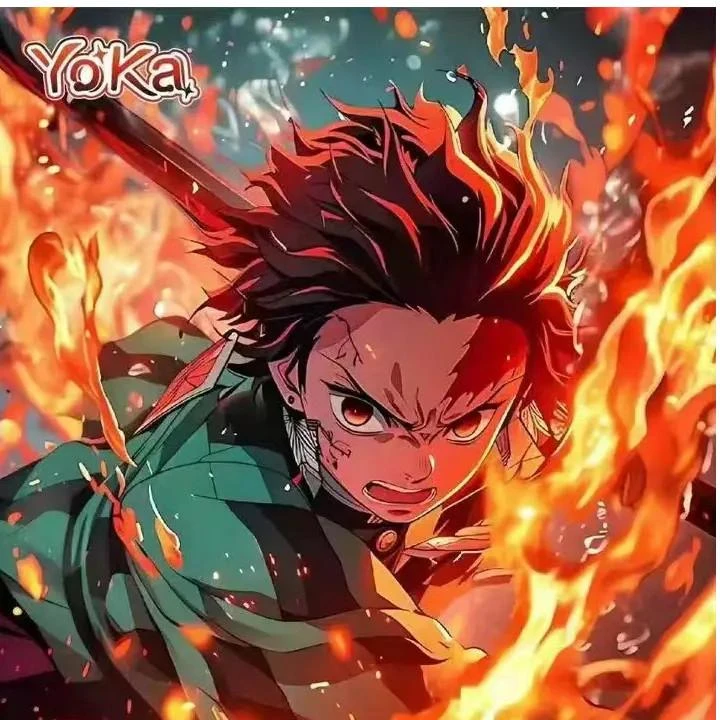 曼【宠粉】YoKa鬼灭之刃 无限战役系列二创收藏卡牌盲盒 默认代拆