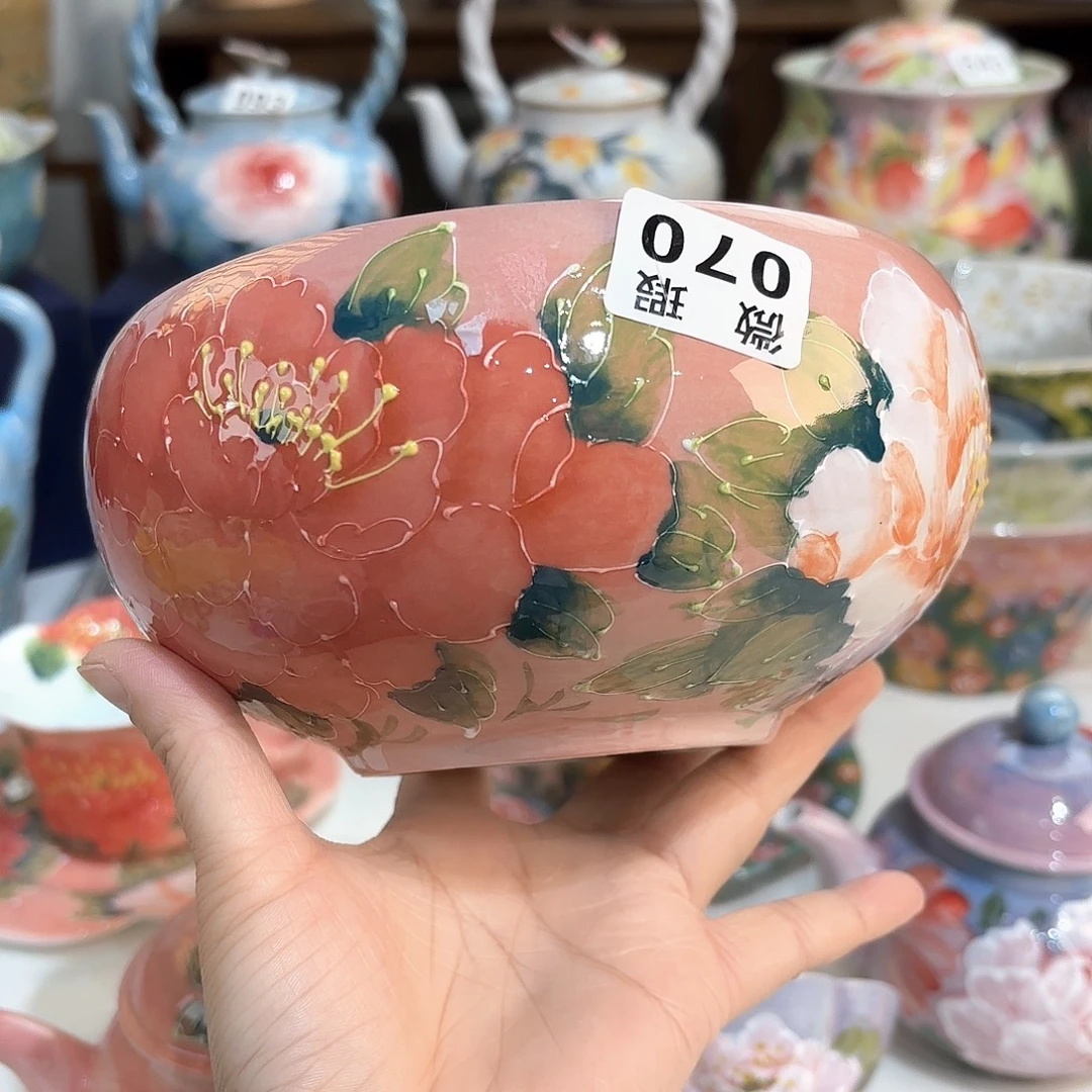 景德镇手绘高温釉下彩陶瓷茶具