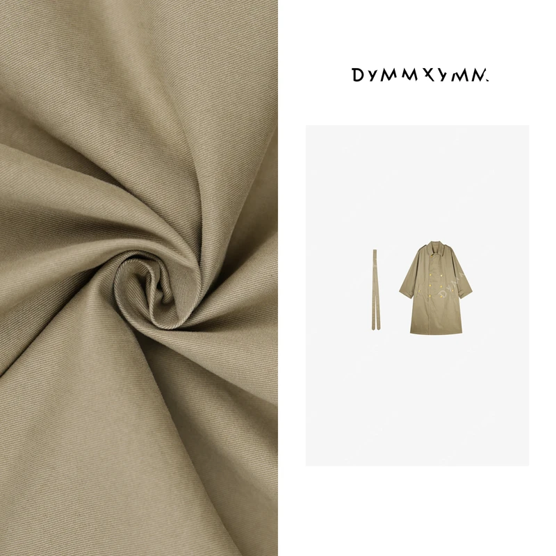【DYMMXYMM】-德露·秋冬设计师高级感长款卡其色翻领大衣-FWD2238