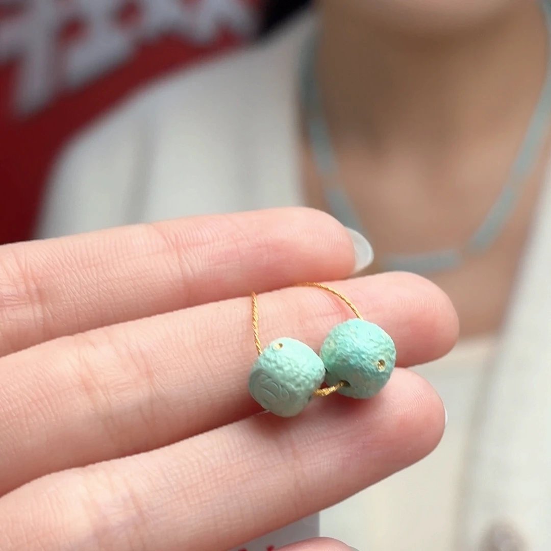 绿松石18K金镶嵌颈饰