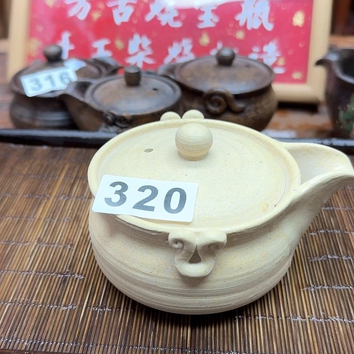 纯手工制作粗陶茶具