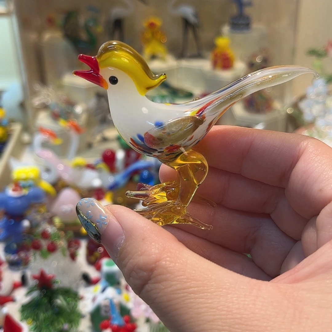 手工艺品琉璃吉祥鸟