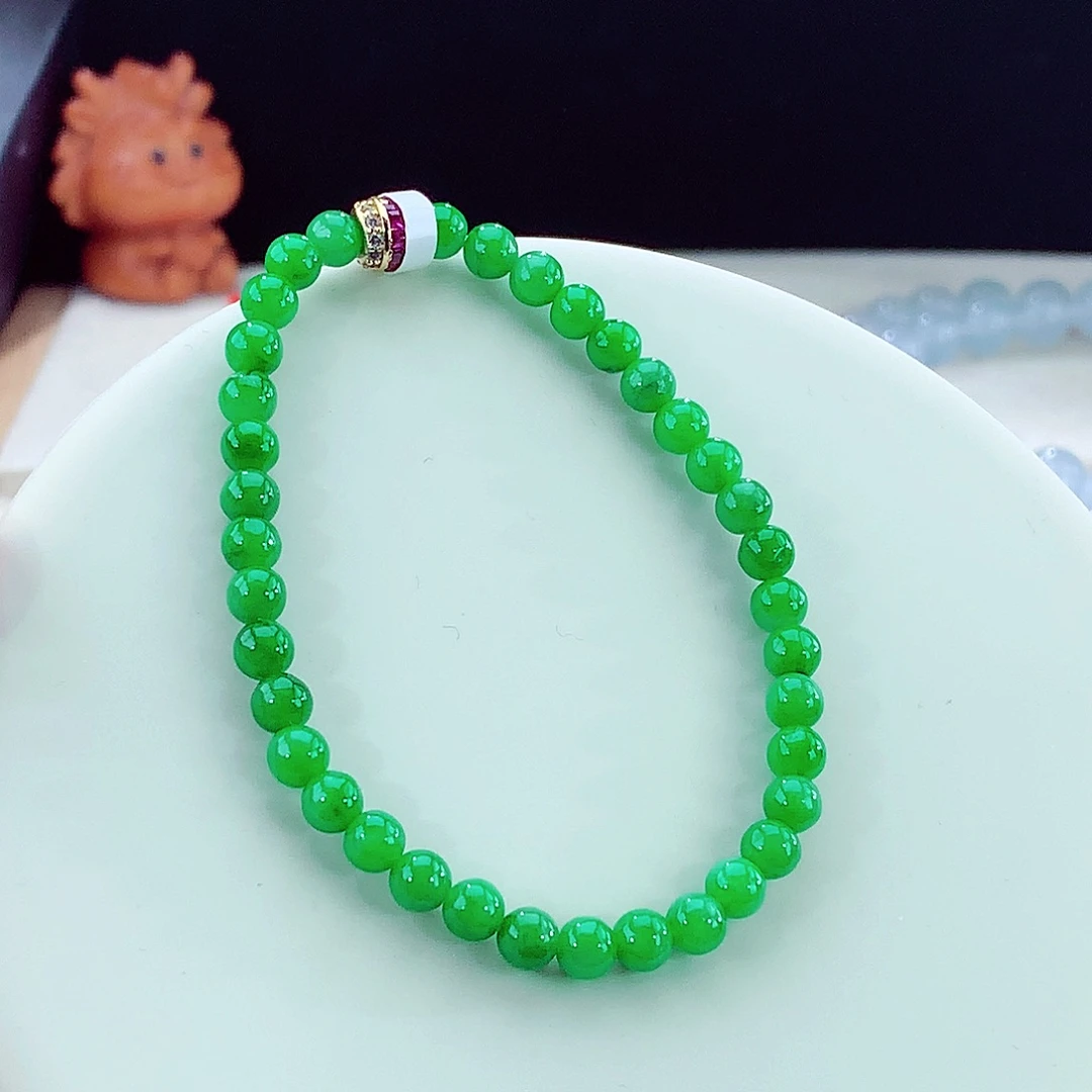 翡翠未镶嵌手链卡5