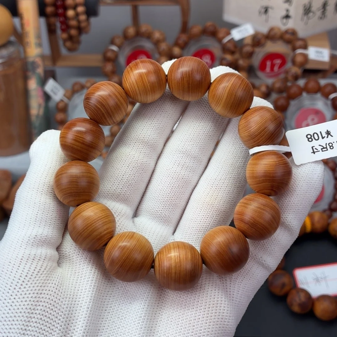 柏木手串/手链板根蚕丝纹1.8 药香 35.8