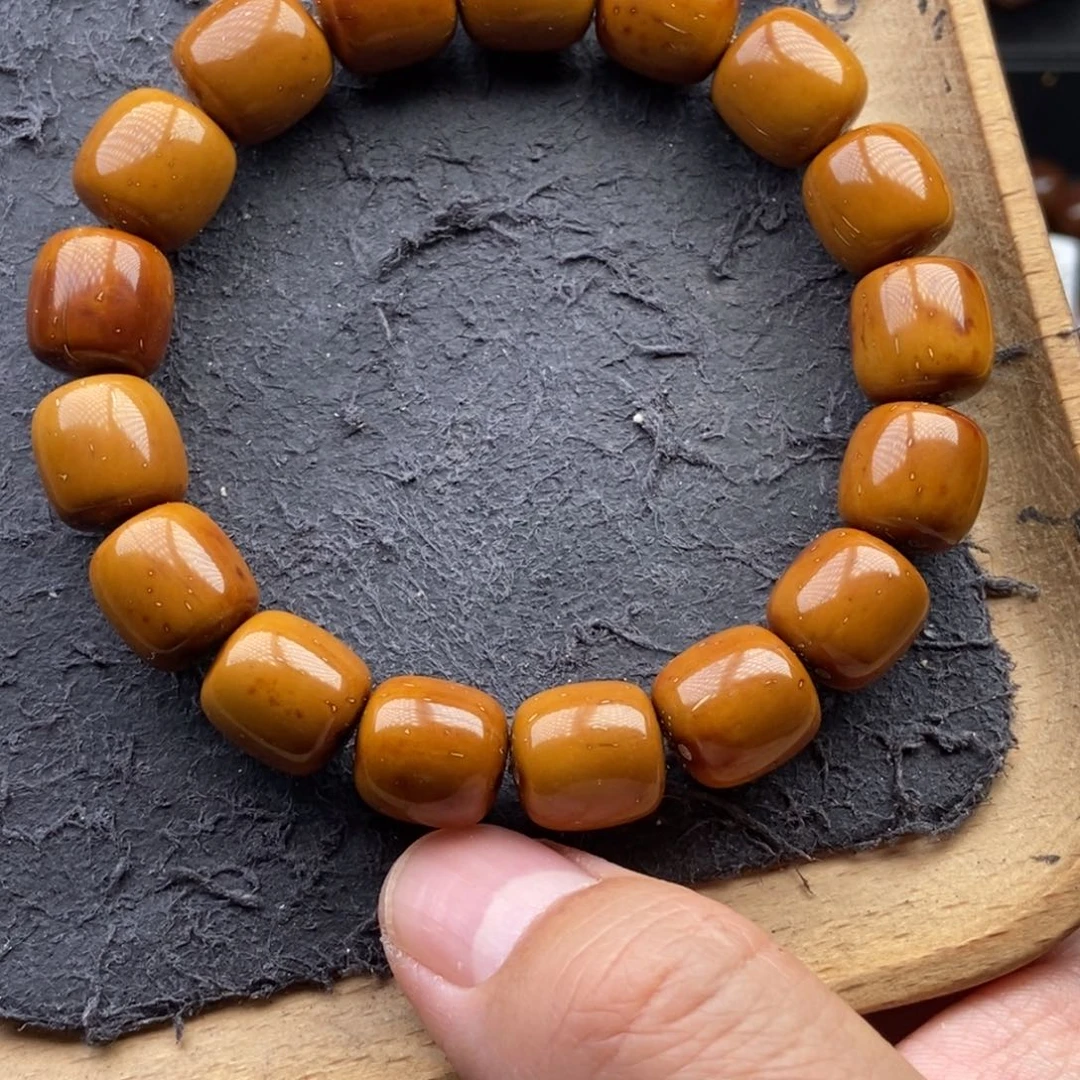 紫金鼠手串12.8mm天花板纯手工