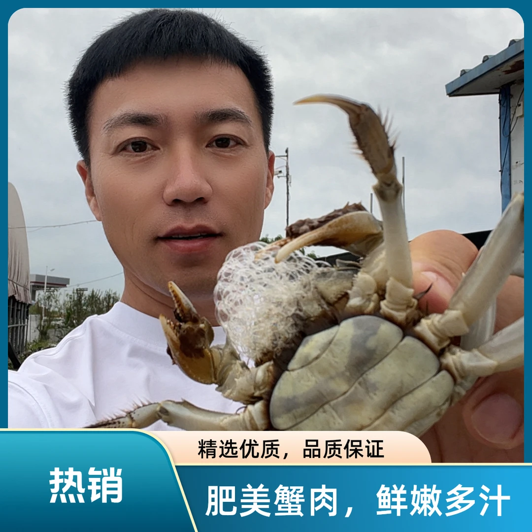 【活蟹】盘锦河蟹1.2-1.5两（10只母+10只公）冷链直达