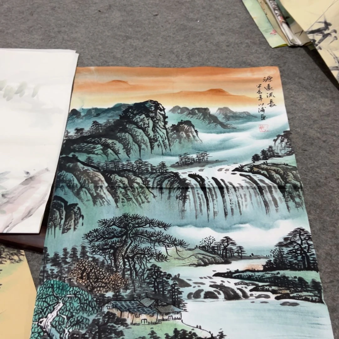 国画国画作品画心一张