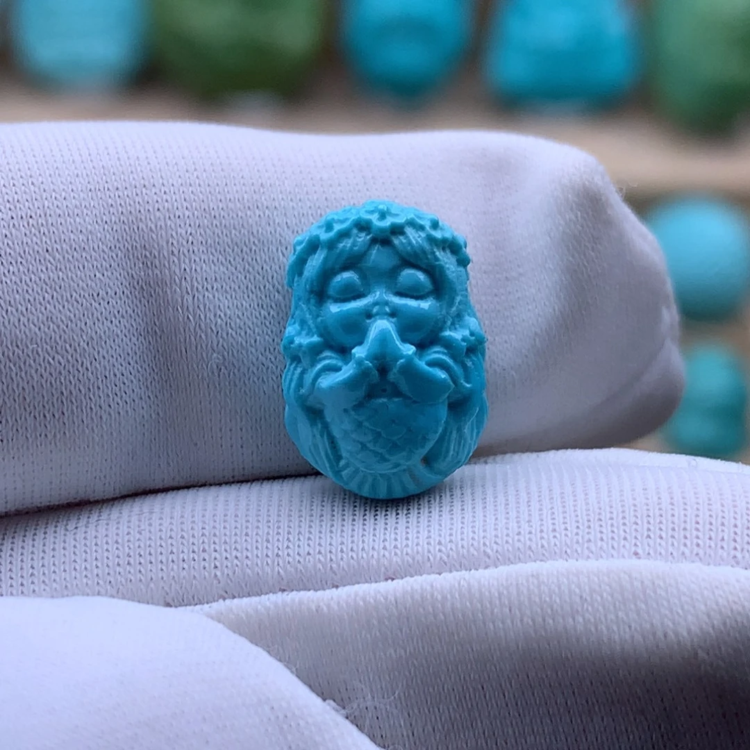 绿松石未镶嵌珠宝奇石