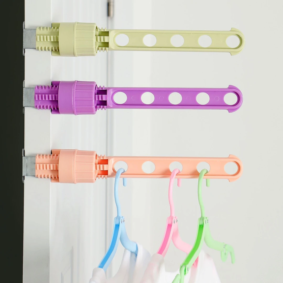 卡扣晾衣架晾衣服挂衣服免打孔衣架