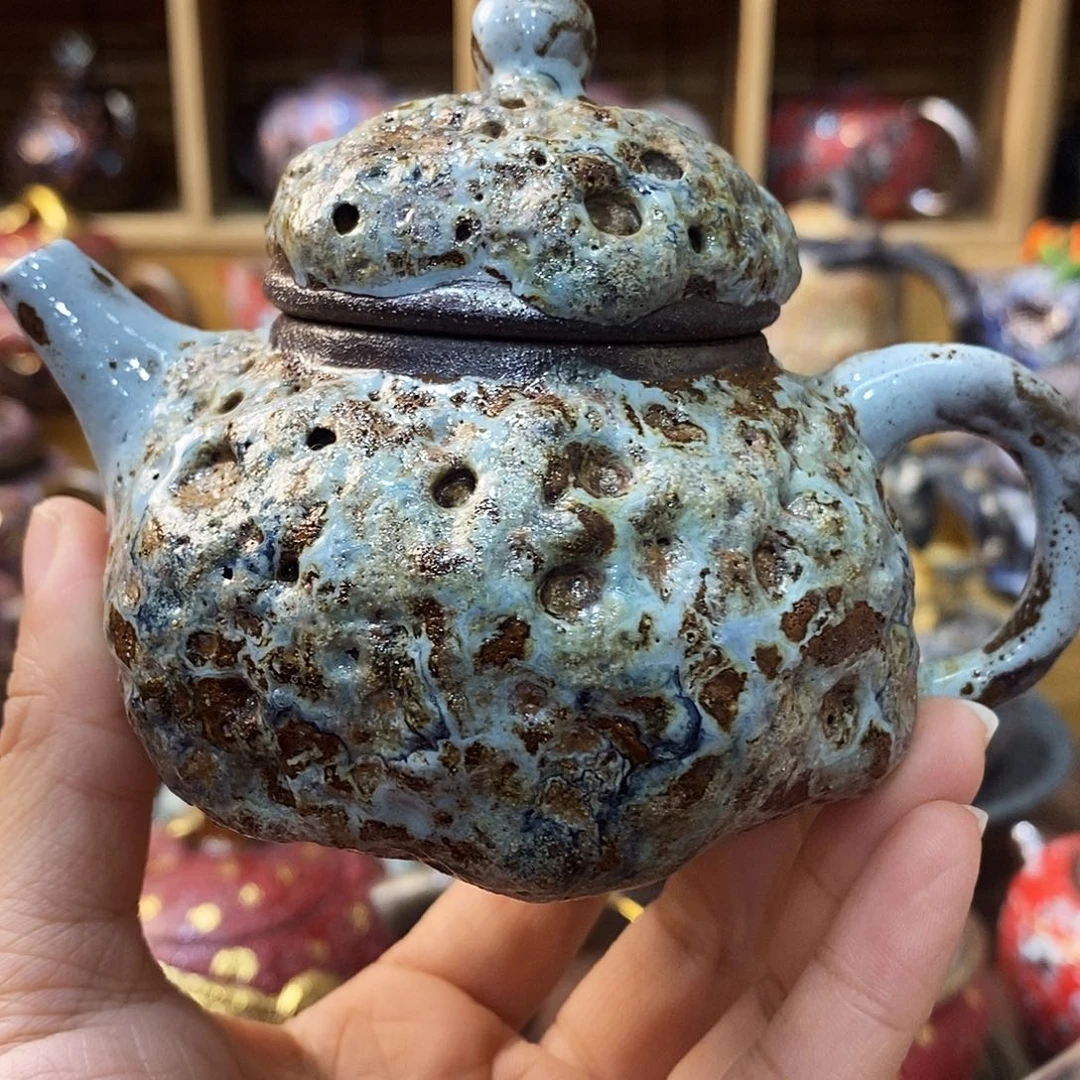 粗陶柴烧志野茶器