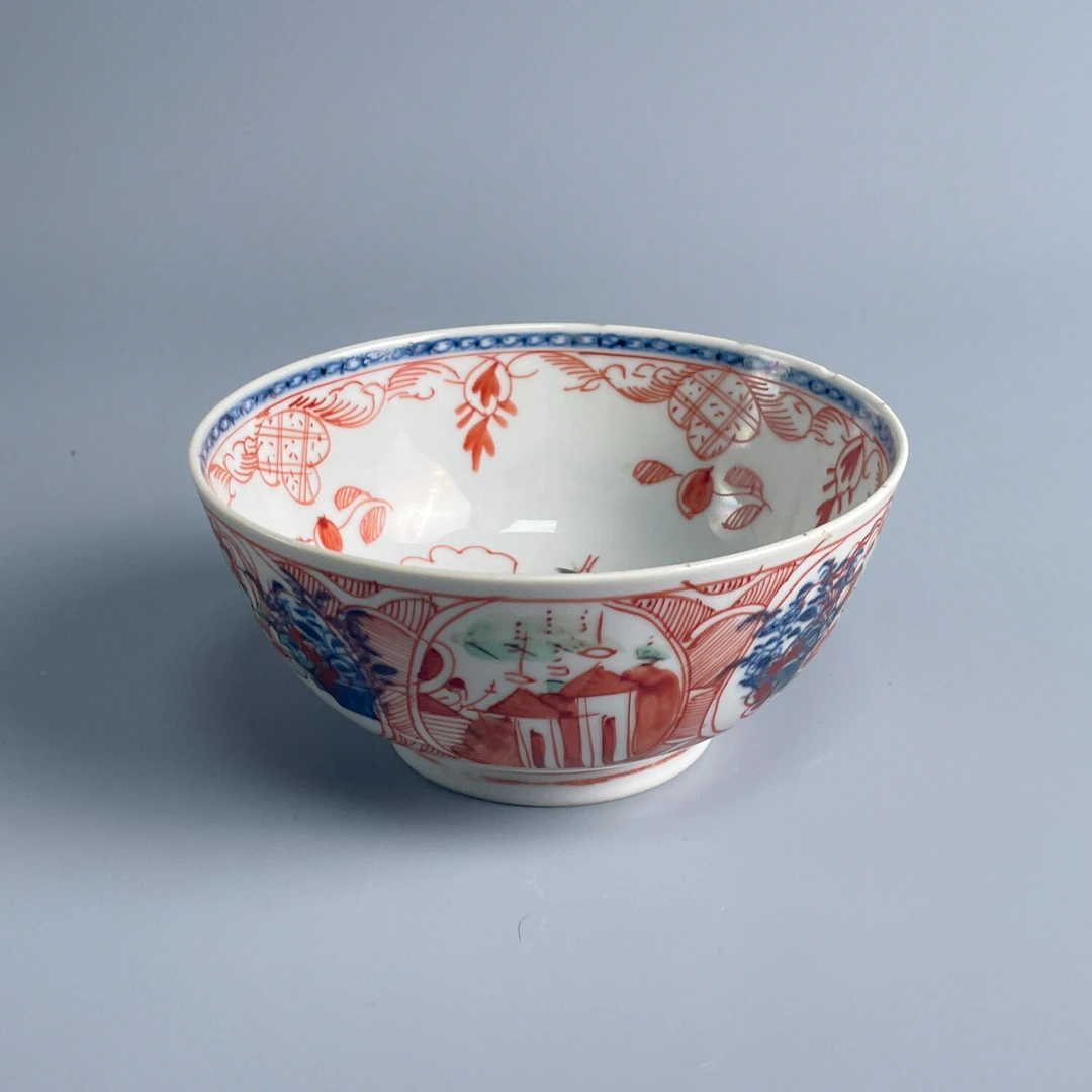 瓷器/古董清康熙青花加彩提篮花碗-M2XLM006318/收藏/文物/绣花张